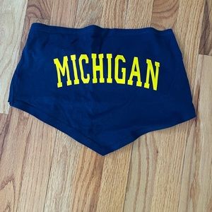 Michigan handkerchief strapless top